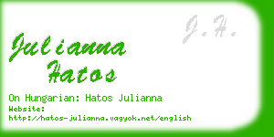 julianna hatos business card